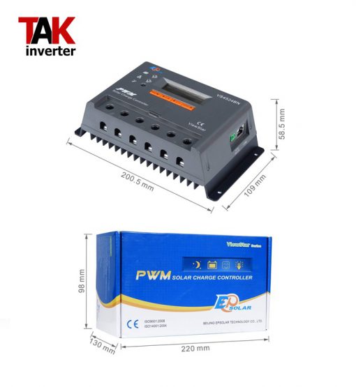 شارژ کنترلر EPsolar pwm VS4524BN