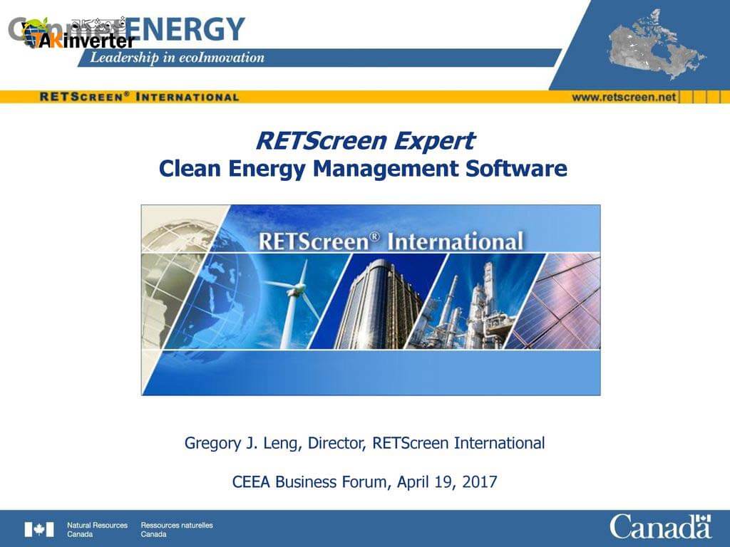 مدیریت انرژی پاک با نرم افزار رت اسکرین (RET Screen) 3
