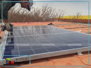 نصب پنل خورشیدی پروژه برق خورشیدی باغ ویلا شهریار اقای حلالی