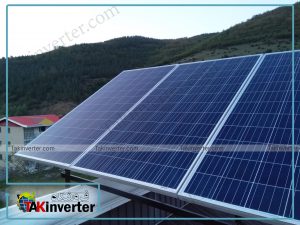 پروژه پنل خورشیدی برق ویلا آمل اقای عاشور علی
