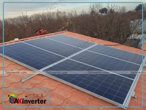 پنل خورشیدی پروژه برق خورشیدی باغ ویلا شهریار اقای حلالی
